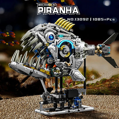 Mechanical Piranha - 1085Pcs Motorized MOC Building Set