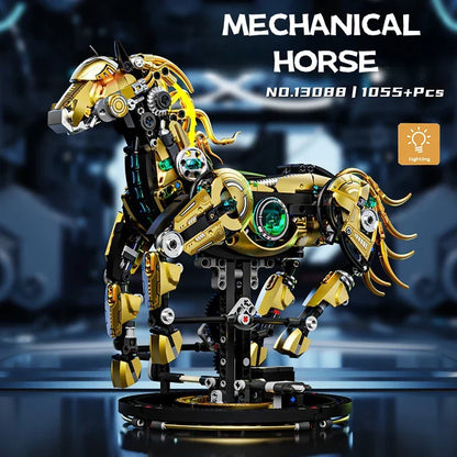 Motorized Horse - 1055Pcs Mechanical STEM Building Set