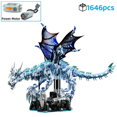 Frostwing Ice Dragon - 1676Pcs Advanced Building Brick Set