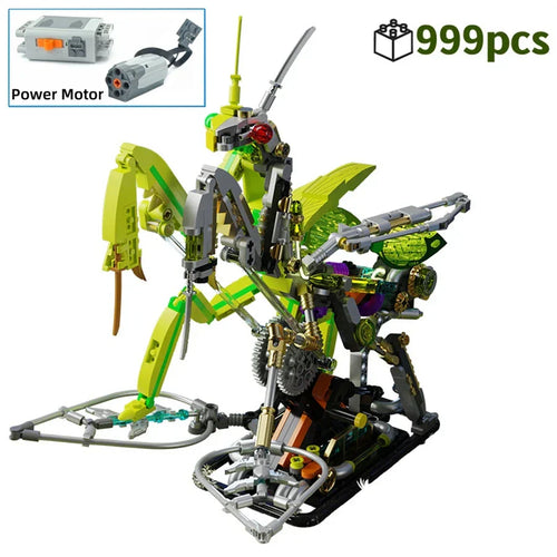 Luminous Mantis Robot - 999Pcs 3D Puzzle Building Set