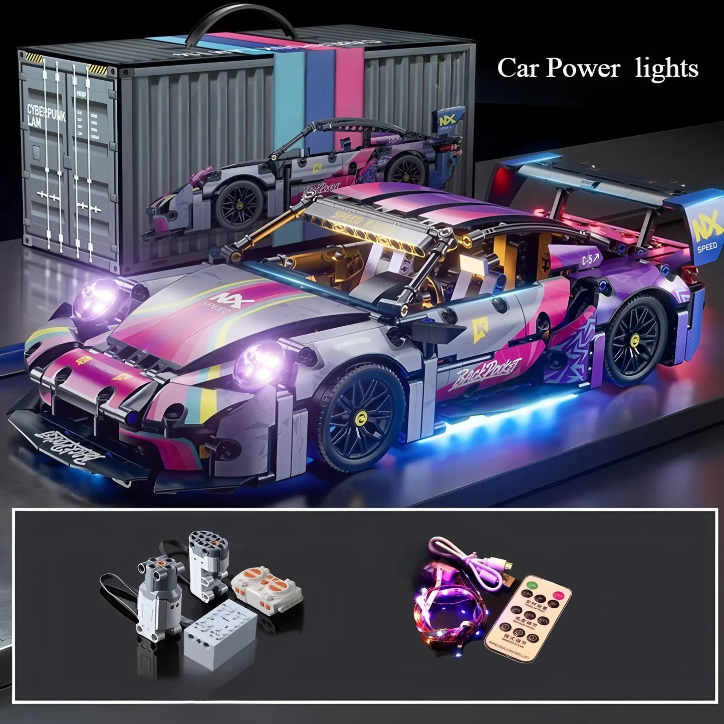 Apex Velocity - 1:14 Technical Supercar Building Block Set