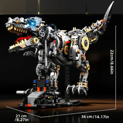 CyberRex Mechanical T-Rex - 1268pcs Motorized Dinosaur Building Set