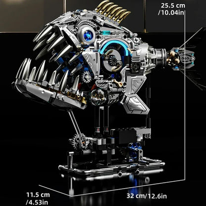 Mechanical Piranha - 1085Pcs Motorized MOC Building Set