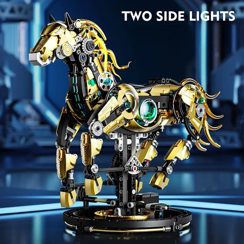 Motorized Horse - 1055Pcs Mechanical STEM Building Set