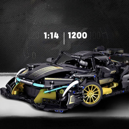 V12 Concept Supercar - 1200pc RC Racing Car Building Block Set